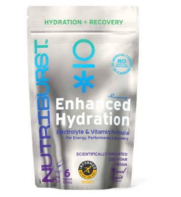 Nutriburst Enhanced Hydration and Recovery Powder Mixed Fruit Sachets 3g 6s