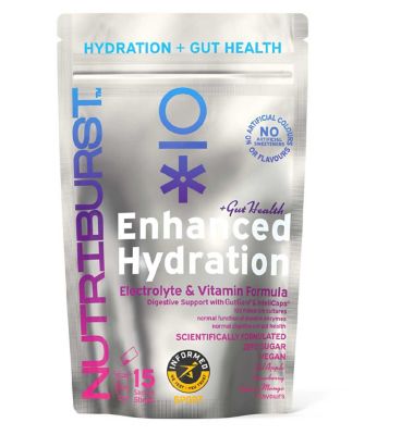 Nutriburst Enhanced Hydration Gut Health Powder Mixed Flavour Sachets 4.5g 15s