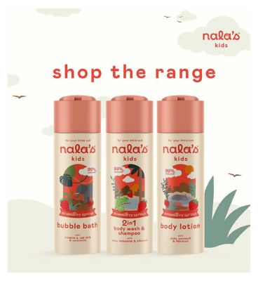 Nala's Kids 2in1 Wash & Shampoo Strawberry Springs 200ml