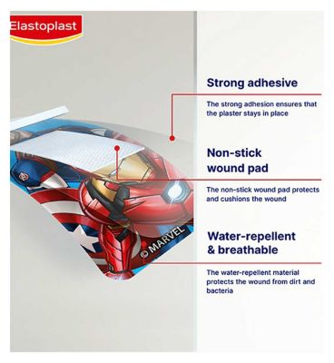 Elastoplast Kids Marvel Assorted Plasters 20s
