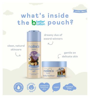 Nala's Baby Vanilla Cloud Soft Skin Duo 2 x 200ml