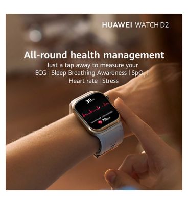 Huawei Watch D2 Black Blood Pressure Monitor Medical Device