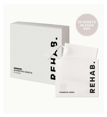 REHAB. Shampoo Sheets 25 Sheets