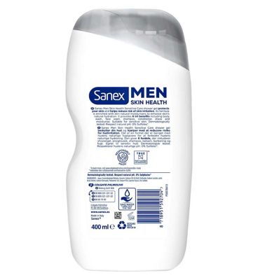 Sanex Men Skin Health Sensitive Care Shower Gel 400ml