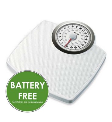Salter White Classic Large Dial Scale