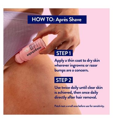 Megababe Apres Shave Ingrown and Razor Burn Roll on Solution 89ml