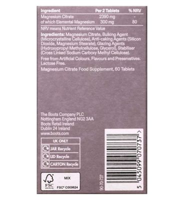 Modern Chemistry Magnesium Citrate Tablets 60s