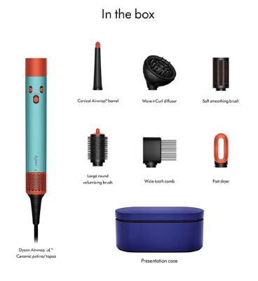 Dyson Airwrap i.d. Hair Styler Patina & Topaz - Curly to Coily