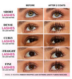 Too Faced Ribbon Wrapped Lash Extreme Length Tubing Mascara Black Travel Size 4.7ml