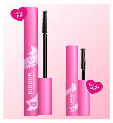 Too Faced Ribbon Wrapped Lash Extreme Length Tubing Mascara Black Travel Size 4.7ml