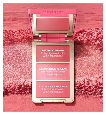 Morphe Cheek Thrills Multi Finish Face Trio Palette