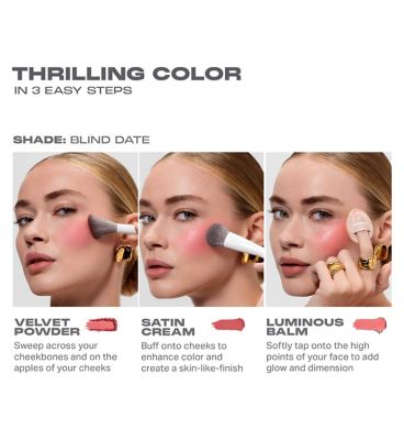 Morphe Cheek Thrills Multi Finish Face Trio Palette