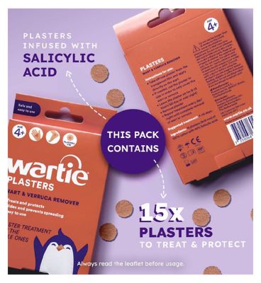 Wartie Wart & Verruca Plasters 15s