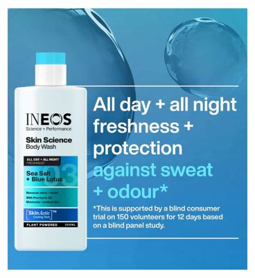 Ineos Skin Science Sea Salt + Blue Lotus Body Wash 300ml