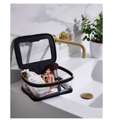 Boots Black Transparent Bag