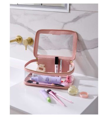 Boots Pink Transparent Bag