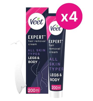 Veet Expert Hair Removal Cream Bundle 200ml x4