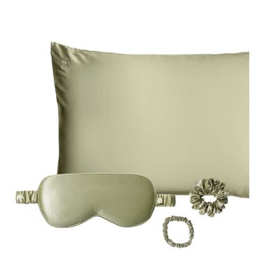Silk Addict 100 % Mulberry Silk Gift Set Olive Green