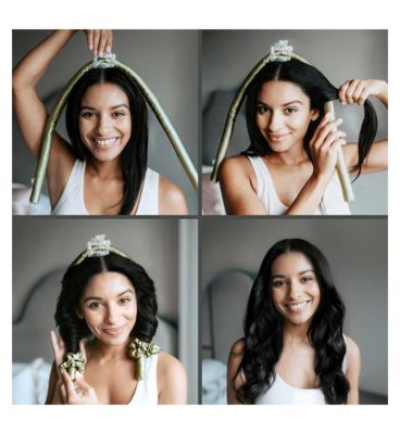 Silk Addict 100 % Mulberry Silk Heatless Curler Set Ivory