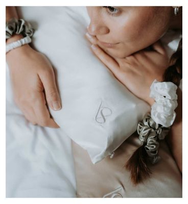 Silk Addict 100 % Mulberry Silk Pillowcase Ivory, Twinpack