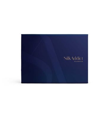 Silk Addict 100 % Mulberry Silk Pillowcase Navy, Twinpack