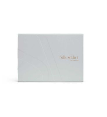 Silk Addict 100 % Mulberry Silk Pillowcase Silver, Twinpack