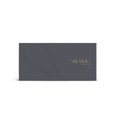 Silk Addict 100 % Mulberry Silk Sleep Mask Charcoal