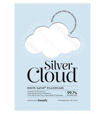 Silver Cloud White Satin Pillowcase Four Pack