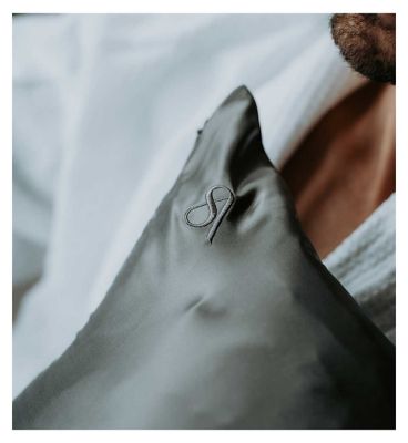 Silk Addict 100% Mulberry Silk Pillowcase Charcoal Twinpack