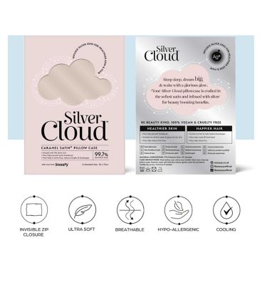 Silver Cloud Caramel Satin Pillowcase Four Pack