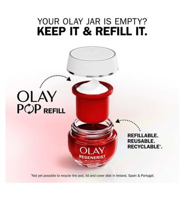 Olay Regenerist Day Face Cream SPF30 Refill. Firming Skincare with Niacinamide. 50ml