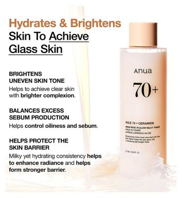 Anua Rice 70 Glow Milky Toner 250ml