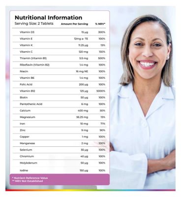 Health & Her Women 55+ Multivitamin Support - 60s