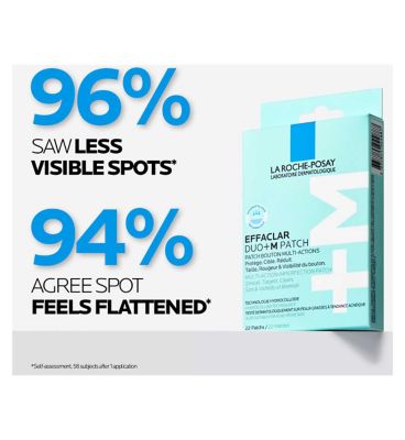 La Roche Posay Effaclar Duo+M Multi-Action Spot Patch with Hydrocolloid Technology, 22 Patches (Available in 2 sizes)