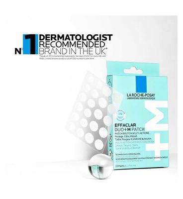 La Roche Posay Effaclar Duo+M Multi-Action Spot Patch with Hydrocolloid Technology, 22 Patches (Available in 2 sizes)
