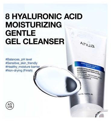 Anua 8 Hyaluronic Acid Moisturising Gentle Gel Cleanser 150ml