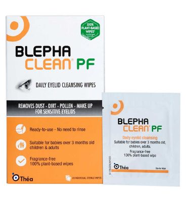 Blephaclean Plastic Free Daily Eyelid Sterile Cleansing Wipes - 20s