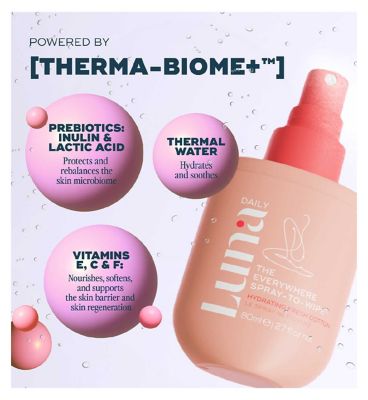 Luna Daily Hydrating Spray to Wipe 80ml