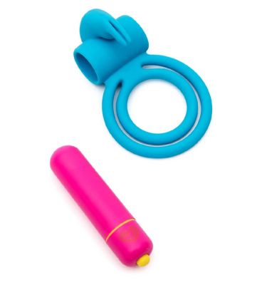 Lovehoney Excite 10 Function Rabbit Love Ring and Bullet Set
