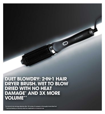 ghd Duet Blowdry - 2-in-1 Hair Dryer Brush - Black