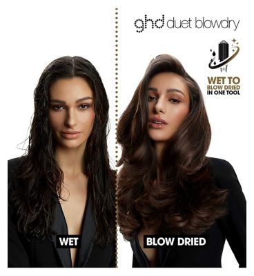 ghd Duet Blowdry - 2-in-1 Hair Dryer Brush - Black