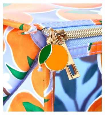 The Flat Lay Co. Jelly Flat Lay Makeup Box Bag - Mediterranean Oranges
