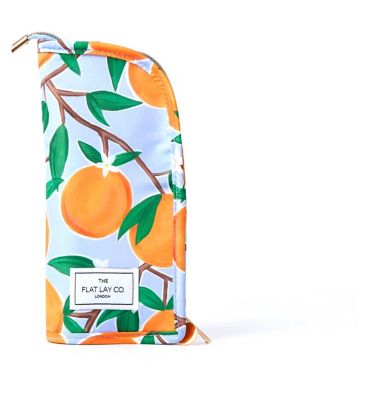 The Flat Lay Co. Standing Makeup Brush Case - Mediterranean Oranges
