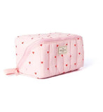 The Flat Lay Co. Marshmallow Flat Lay Makeup Box Bag In Sweet Pink Hearts