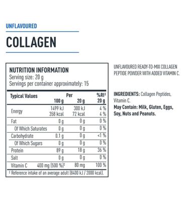 Isopure Collagen Unflavoured 300G