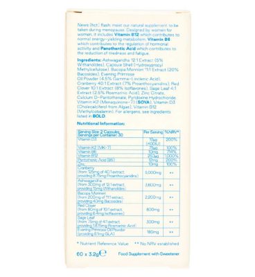 Hanx Menopause Supplement Capsules 60s