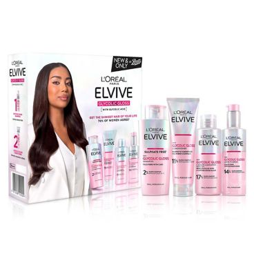 L'Oreal Paris Elvive Glycolic Gloss. Uma's At-Home Glossing Set Exclusive