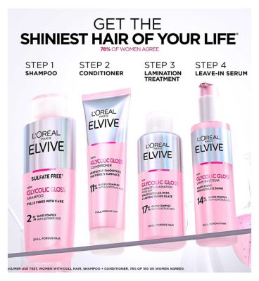 L'Oreal Paris Elvive Glycolic Gloss. Uma's At-Home Glossing Set Exclusive