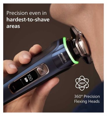 Philips Shaver i9000 Prestige, Wet & Dry Electric Shaver with Skin IQ, Lift & Cut, 360 Precision Razor Blades, XP9201/30