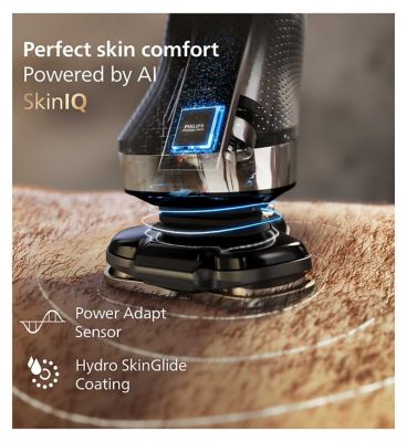 Philips Shaver i9000, Wet & Dry Electric Shaver, with Skin IQ Technology, Lift & Cut, 360 Precision Razor Blades, X9000/30